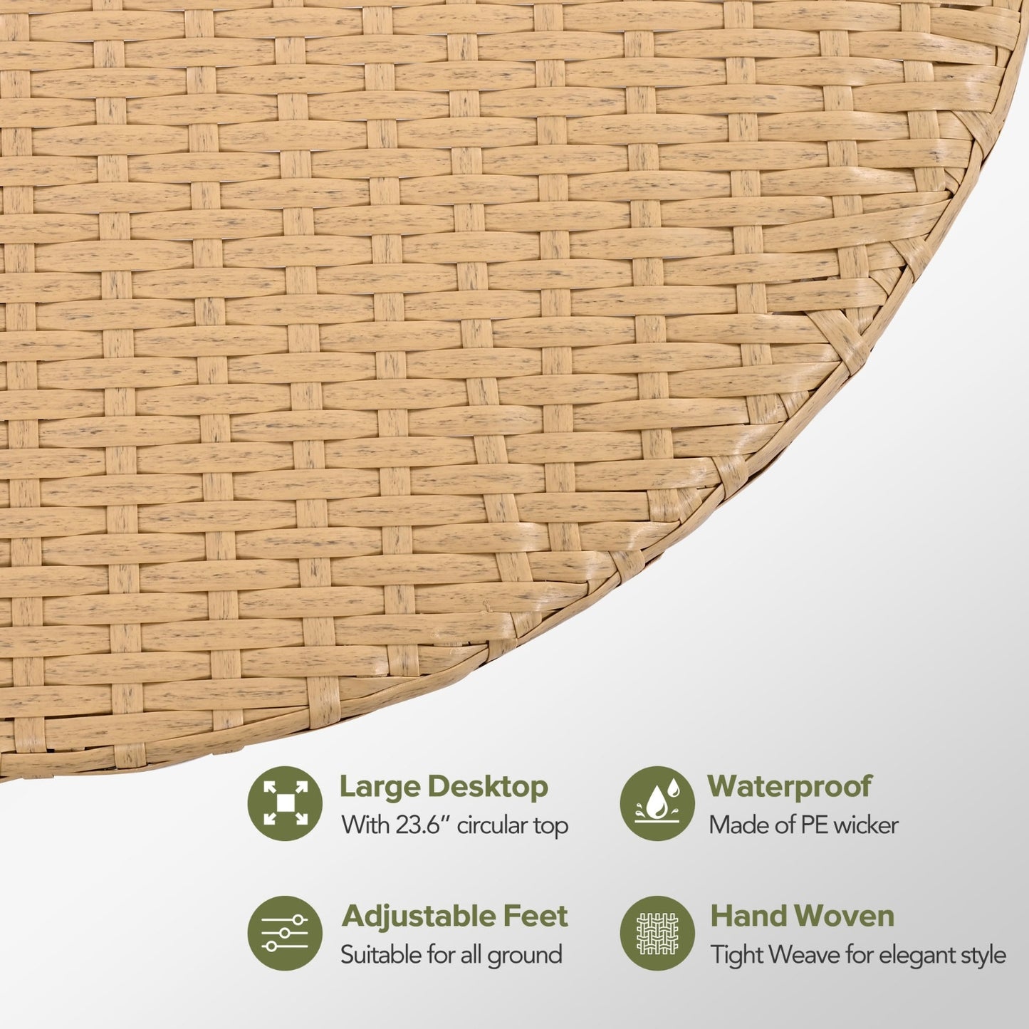 GO 7 Pieces Outdoor Patio Furniture, All-Weather Rattan Sectional Sofa Set with Thick Cushions and Pillow