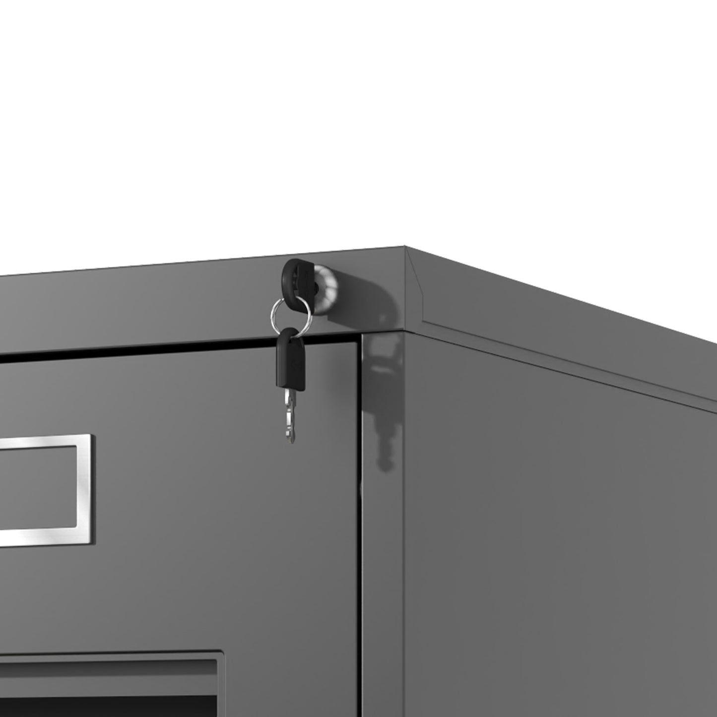 3 Drawer File Cabinet With Lock Metal Vertical File Cabinet Office Home, A4 Legal Letter Size Narrow File Cabinet Locked,Assembly Required