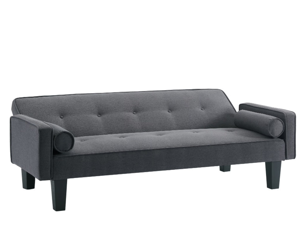 Modern Tufted Loveseat with Pillows