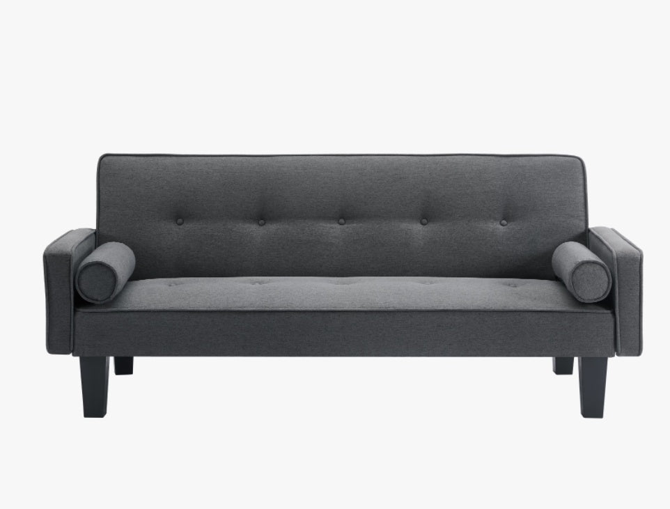 Modern Tufted Loveseat with Pillows