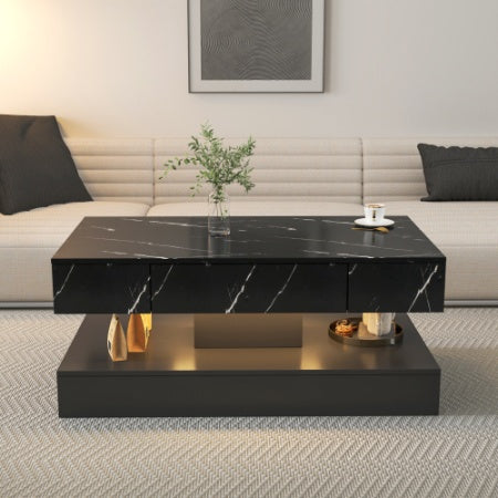 Led Coffee Table with Storage
