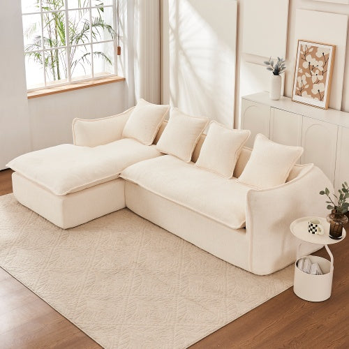 3-Seater L-Shaped Sectional Sofa with Chaise