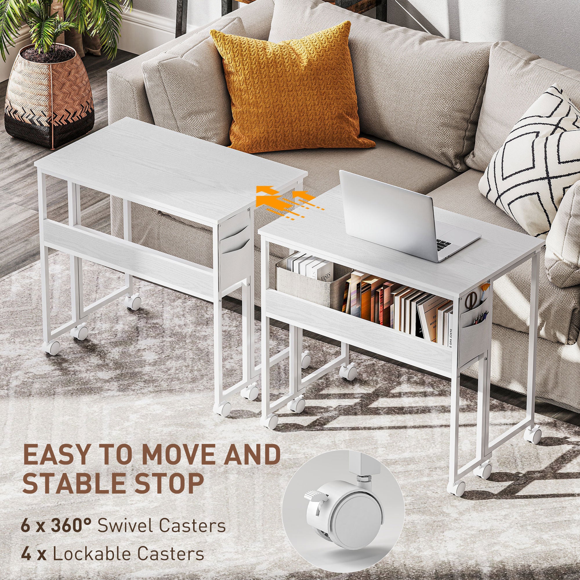Foldable Computer Desk with Storage