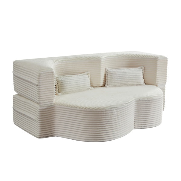 Corduroy Convertible Floor Sleeper Sofa