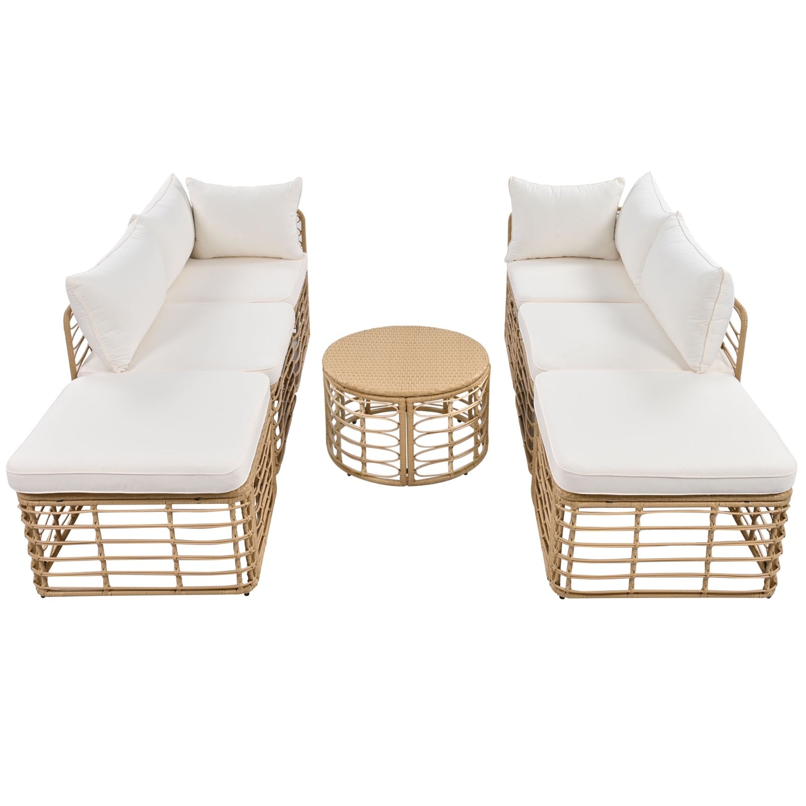7-Piece Outdoor Wicker Patio Furniture Set