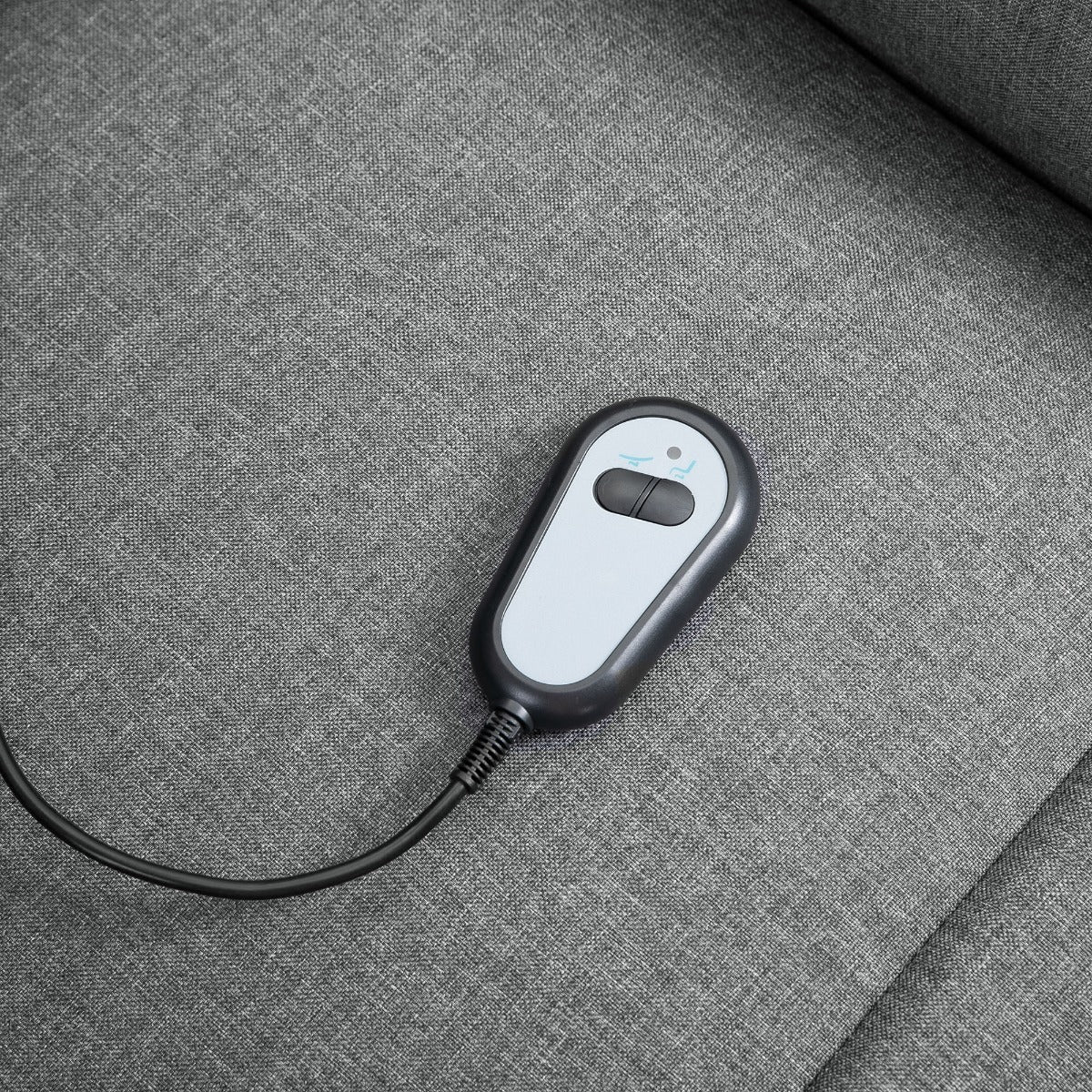 Power Lift Assist Recliner Chair For Elderly, Linen Fabric, Remote Control, Electric Sofa, Gray