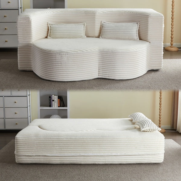 Corduroy Convertible Floor Sleeper Sofa