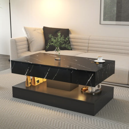 Led Coffee Table with Storage
