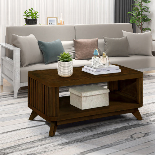 Modern Rectangular Wood Coffee Table