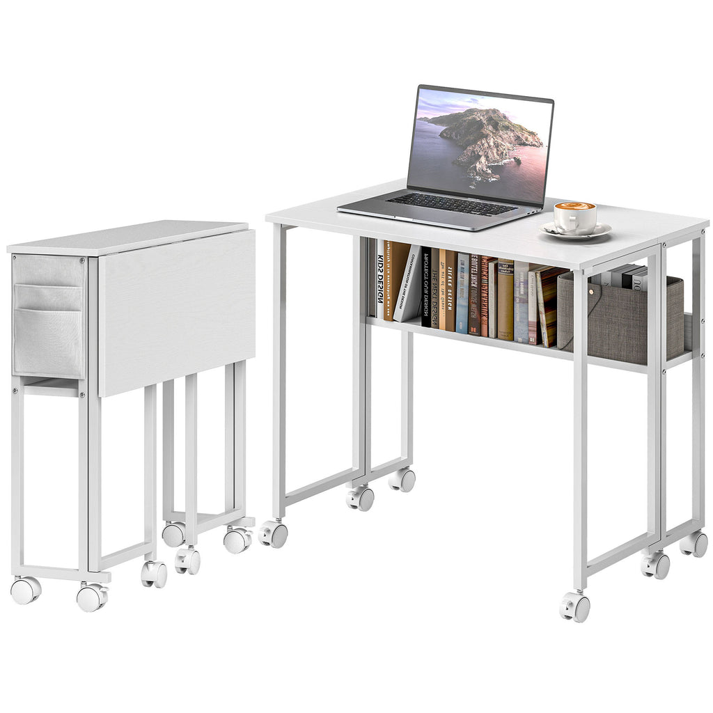 Foldable Computer Desk with Storage