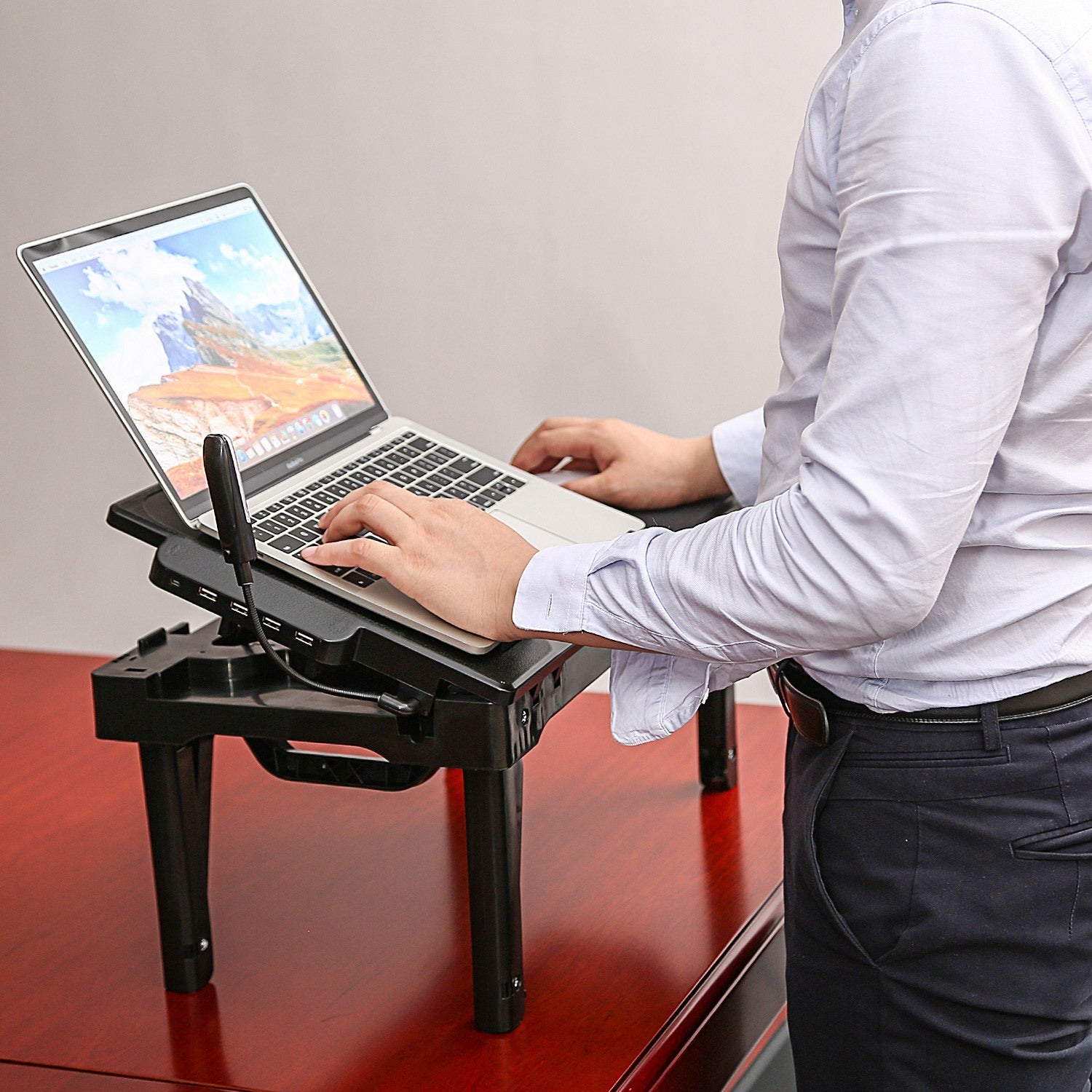 Foldable Laptop Desk with USB Ports