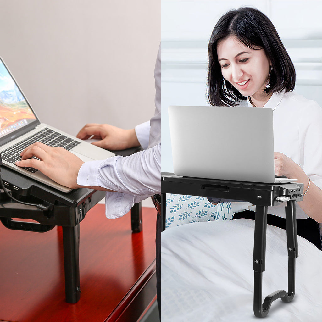 Foldable Laptop Desk with USB Ports