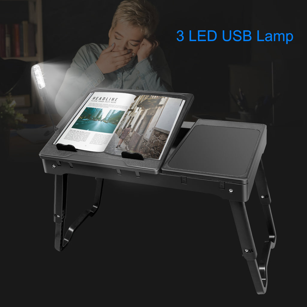 Foldable Laptop Desk with USB Ports