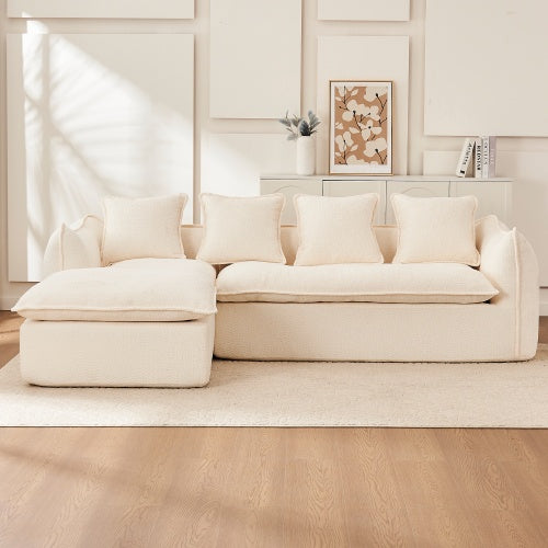 3-Seater L-Shaped Sectional Sofa with Chaise