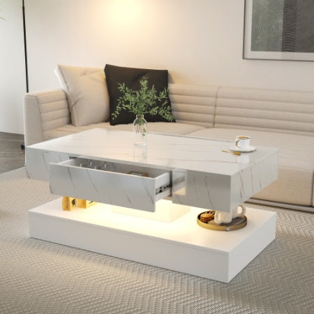 Led Coffee Table with Storage