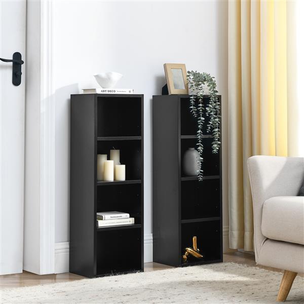 Modern Double Bookcase