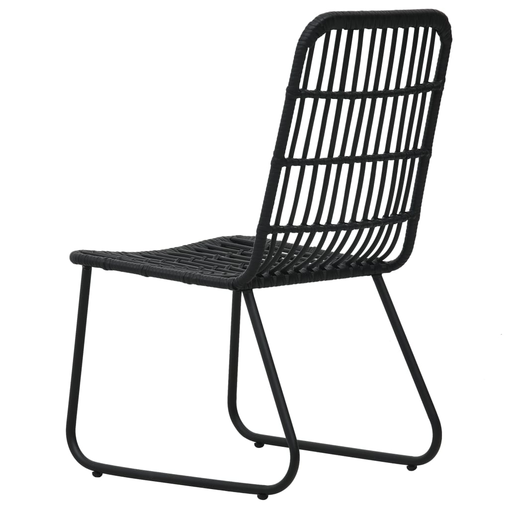 vidaXL Patio Dining Set Seat Black/Oak and Black 3/5/7/9 Piece Multi Sizes