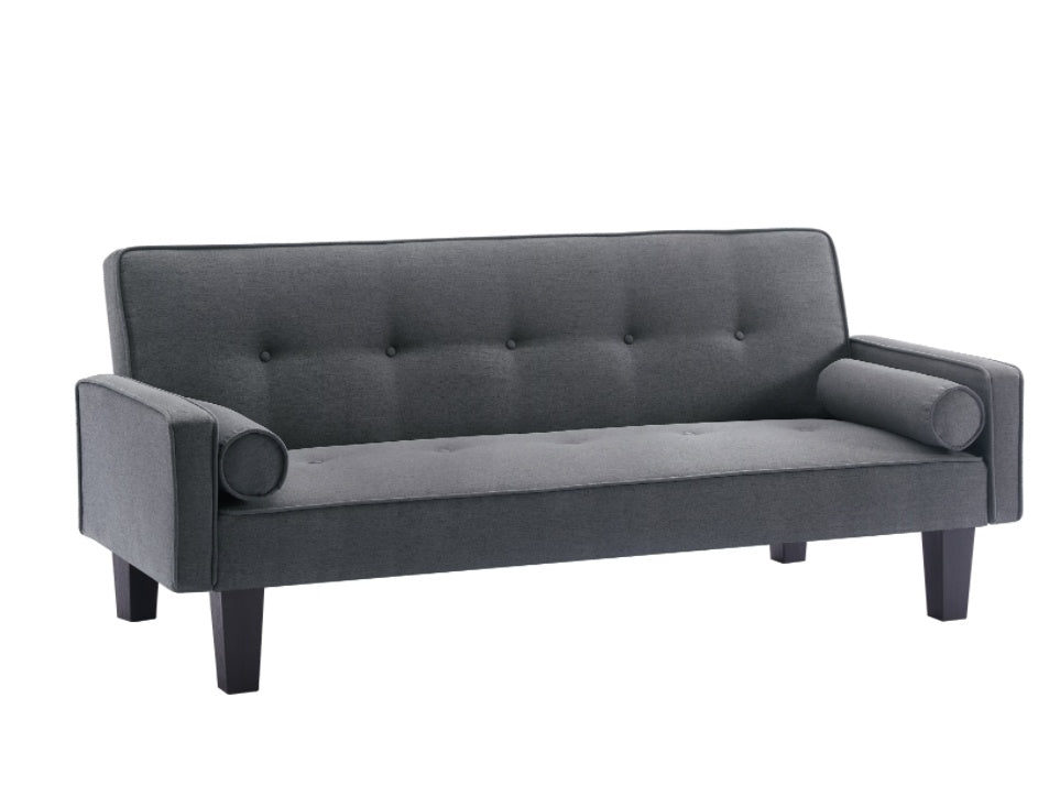 Modern Tufted Loveseat with Pillows