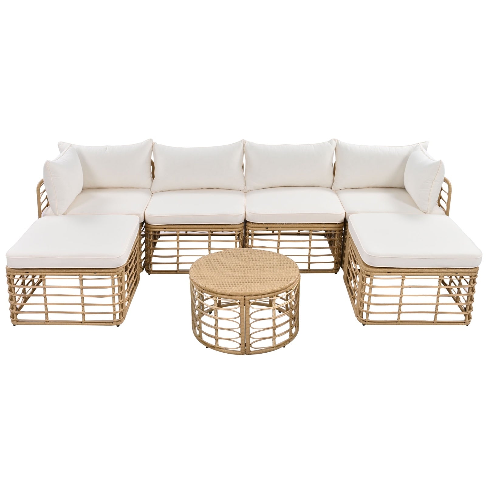 7-Piece Outdoor Wicker Patio Furniture Set