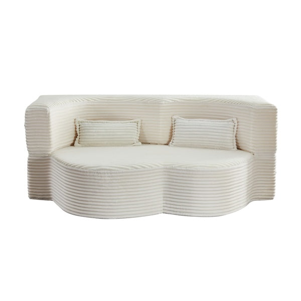 Corduroy Convertible Floor Sleeper Sofa