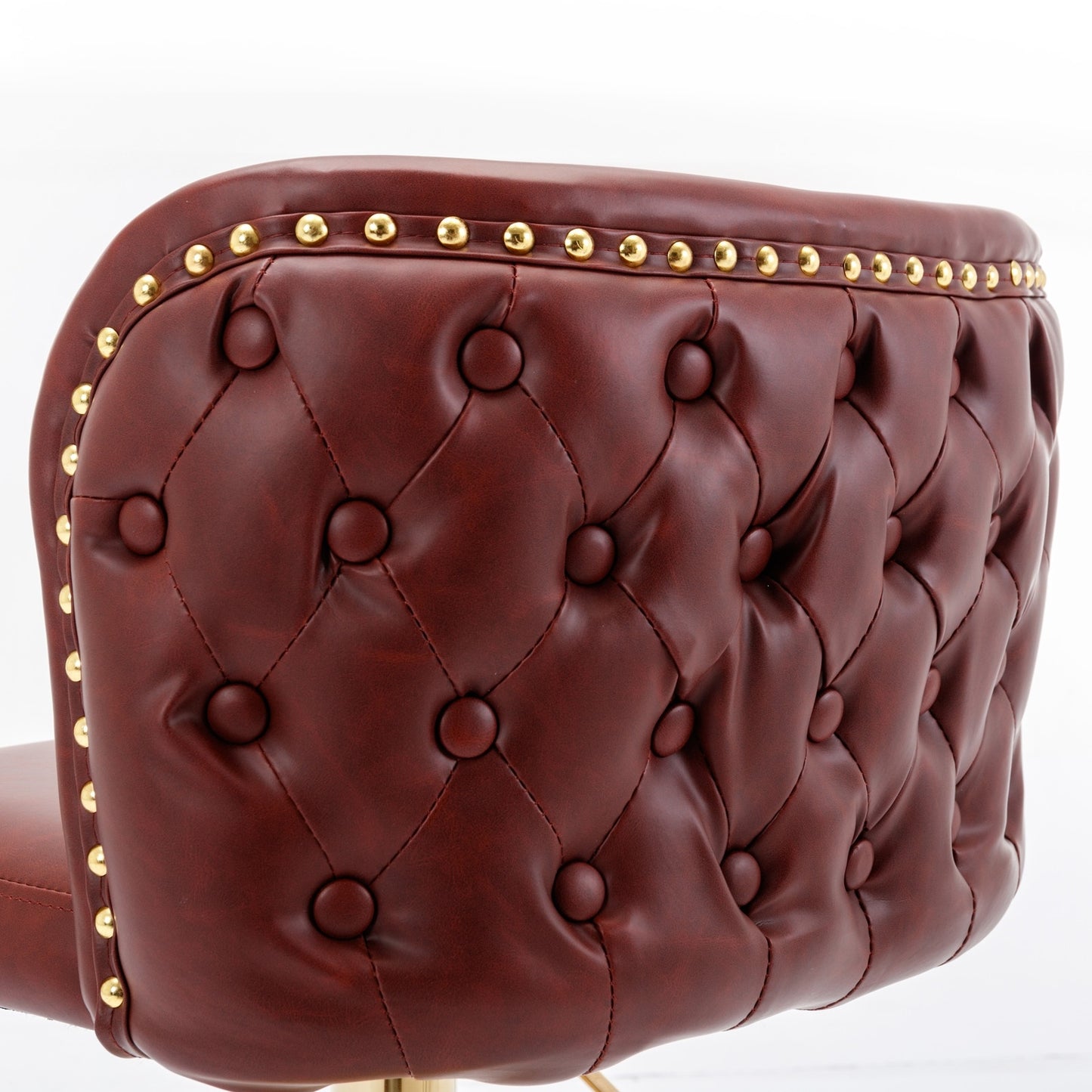 A A Furniture Swivel Barstools Adjustable Height, Modern PU Upholstered Stools