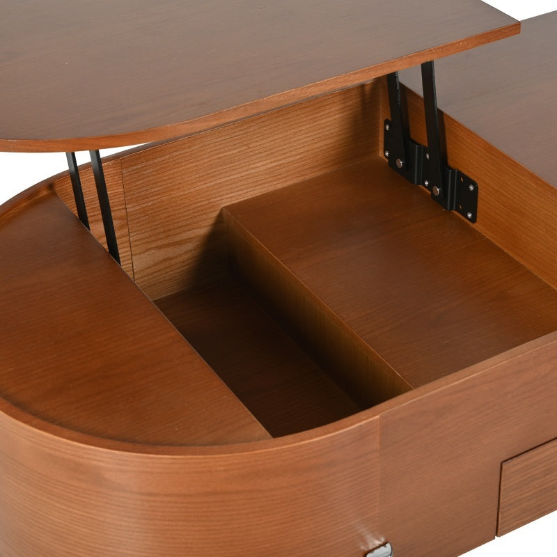 47.2-inch Lift-Top Coffee Table with Rotating Tray