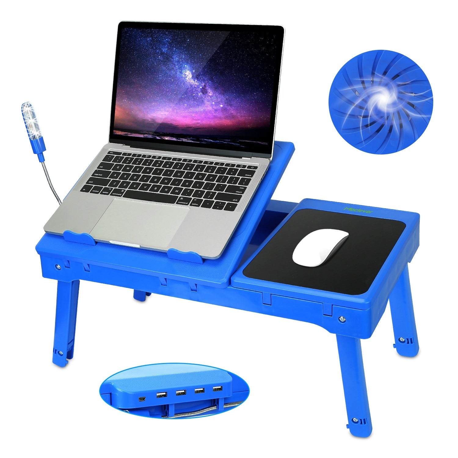 Foldable Laptop Desk with USB Ports