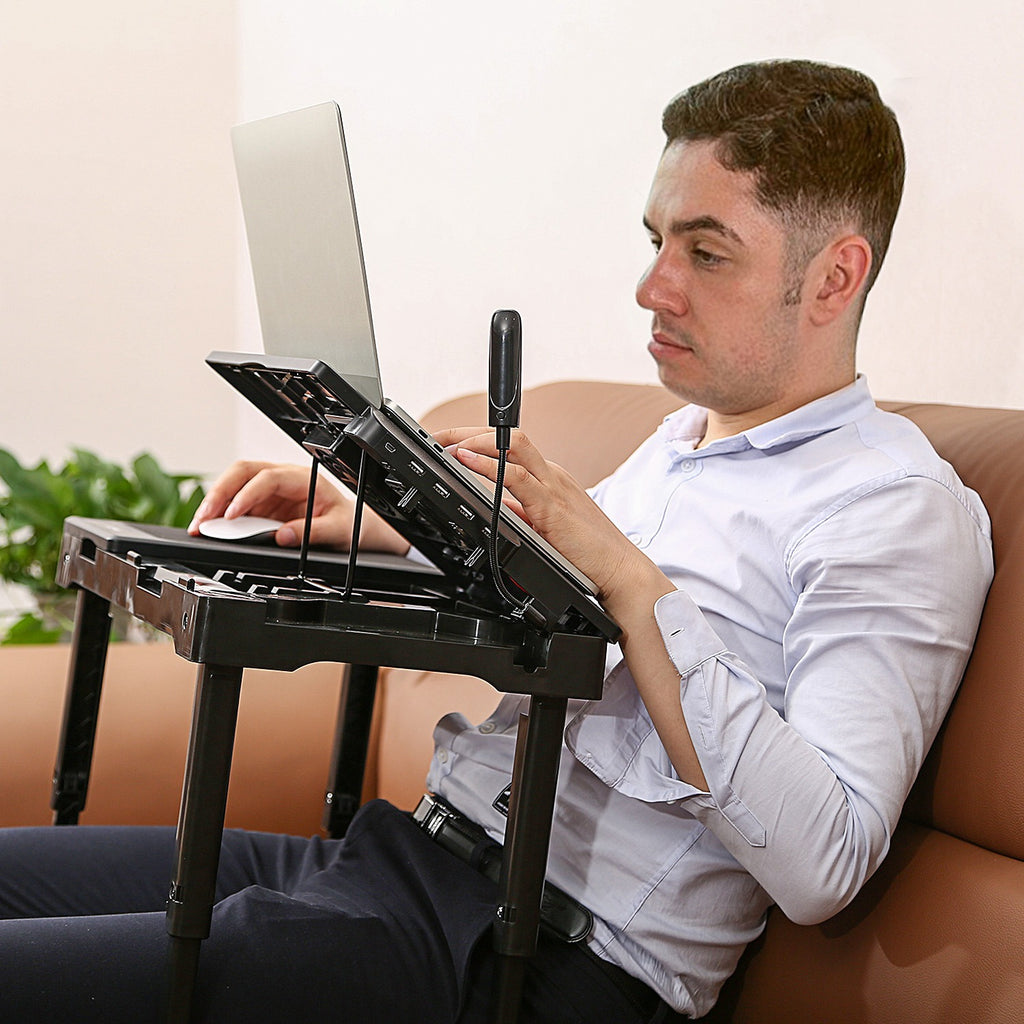 Foldable Laptop Desk with USB Ports