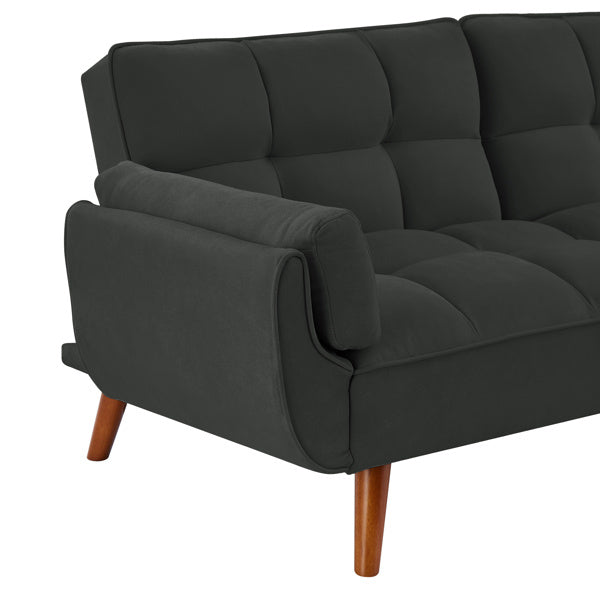Newly Designed Linen Sofa Furniture With Adjustable Backrest And Easy Assembly Lounge Chair - Dark Gray