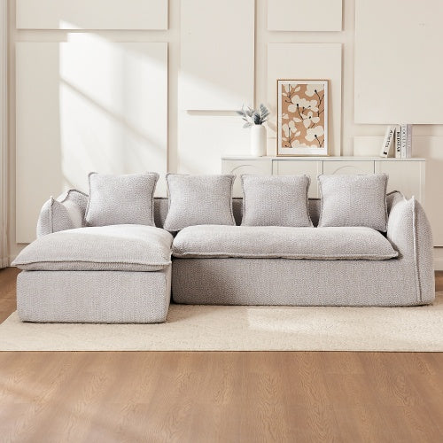 3-Seater L-Shaped Sectional Sofa with Chaise