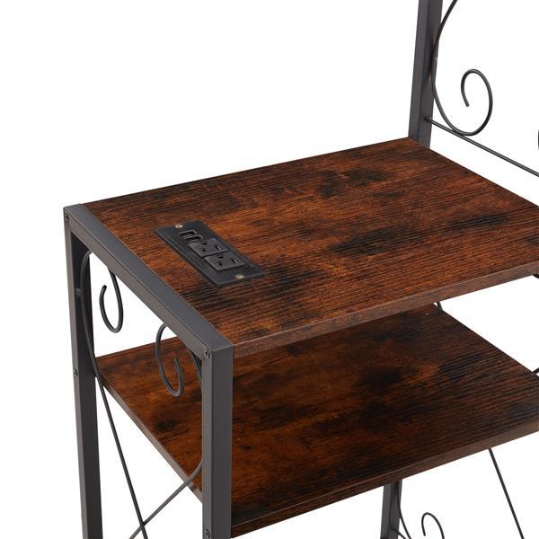 Queen Bed Frame with 2 Nightstands & Storage Headboard